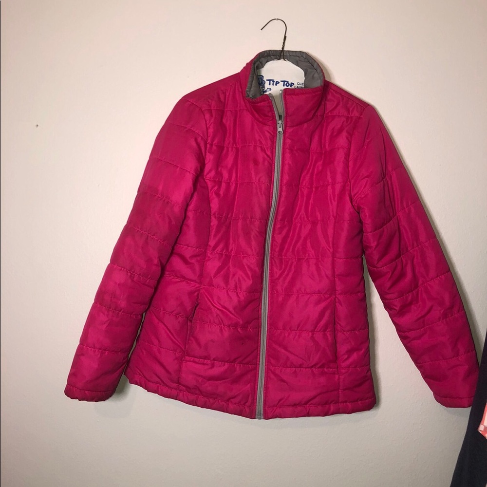 hot pink thick jacket